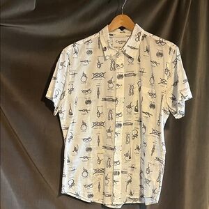 Cordlen White Graphic Men's Shirt